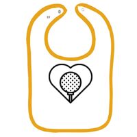 Infant Contrast Trim Terry Bib Thumbnail