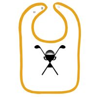 Infant Contrast Trim Terry Bib Thumbnail