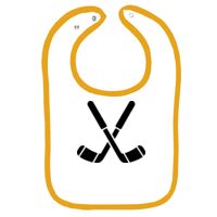 Infant Contrast Trim Terry Bib Thumbnail