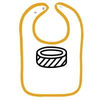 Infant Contrast Trim Terry Bib Thumbnail