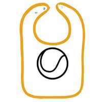 Infant Contrast Trim Terry Bib Thumbnail