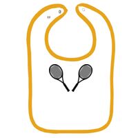 Infant Contrast Trim Terry Bib Thumbnail