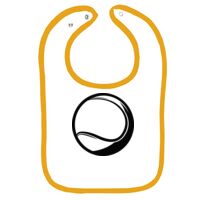 Infant Contrast Trim Terry Bib Thumbnail