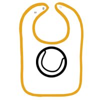 Infant Contrast Trim Terry Bib Thumbnail