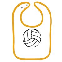 Infant Contrast Trim Terry Bib Thumbnail