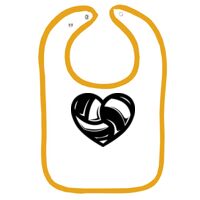 Infant Contrast Trim Terry Bib Thumbnail