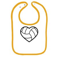Infant Contrast Trim Terry Bib Thumbnail