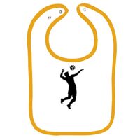 Infant Contrast Trim Terry Bib Thumbnail