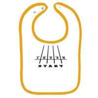 Infant Contrast Trim Terry Bib Thumbnail