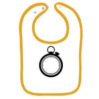 Infant Contrast Trim Terry Bib Thumbnail