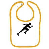 Infant Contrast Trim Terry Bib Thumbnail