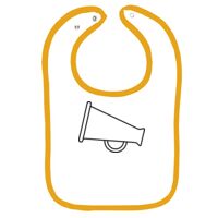 Infant Contrast Trim Terry Bib Thumbnail