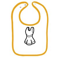 Infant Contrast Trim Terry Bib Thumbnail