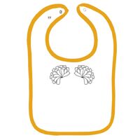 Infant Contrast Trim Terry Bib Thumbnail