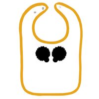 Infant Contrast Trim Terry Bib Thumbnail