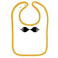 Infant Contrast Trim Terry Bib Thumbnail