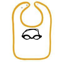 Infant Contrast Trim Terry Bib Thumbnail