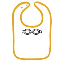 Infant Contrast Trim Terry Bib Thumbnail