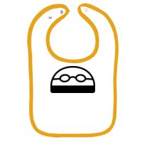 Infant Contrast Trim Terry Bib Thumbnail