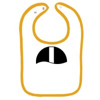 Infant Contrast Trim Terry Bib Thumbnail