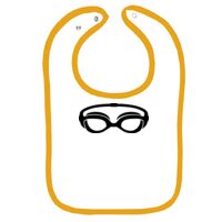 Infant Contrast Trim Terry Bib Thumbnail