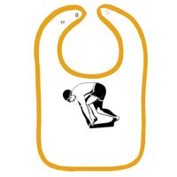 Infant Contrast Trim Terry Bib Thumbnail