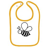 Infant Contrast Trim Terry Bib Thumbnail