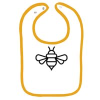 Infant Contrast Trim Terry Bib Thumbnail