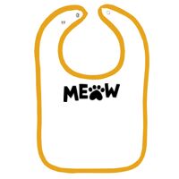 Infant Contrast Trim Terry Bib Thumbnail