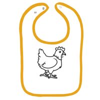 Infant Contrast Trim Terry Bib Thumbnail