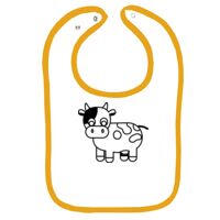 Infant Contrast Trim Terry Bib Thumbnail