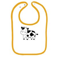 Infant Contrast Trim Terry Bib Thumbnail