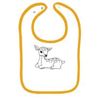 Infant Contrast Trim Terry Bib Thumbnail