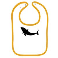 Infant Contrast Trim Terry Bib Thumbnail