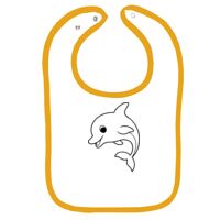 Infant Contrast Trim Terry Bib Thumbnail