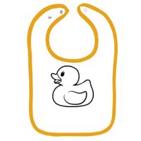 Infant Contrast Trim Terry Bib Thumbnail