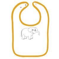 Infant Contrast Trim Terry Bib Thumbnail