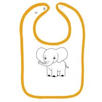 Infant Contrast Trim Terry Bib Thumbnail