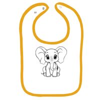 Infant Contrast Trim Terry Bib Thumbnail