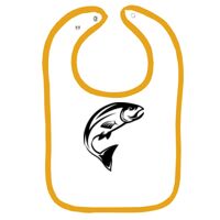 Infant Contrast Trim Terry Bib Thumbnail