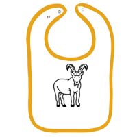 Infant Contrast Trim Terry Bib Thumbnail