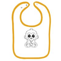 Infant Contrast Trim Terry Bib Thumbnail