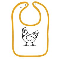 Infant Contrast Trim Terry Bib Thumbnail