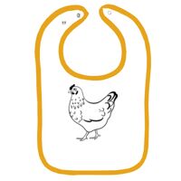 Infant Contrast Trim Terry Bib Thumbnail