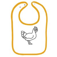 Infant Contrast Trim Terry Bib Thumbnail