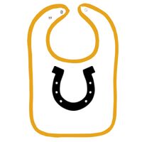 Infant Contrast Trim Terry Bib Thumbnail