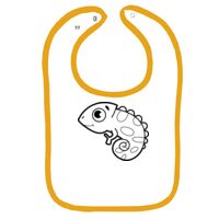 Infant Contrast Trim Terry Bib Thumbnail