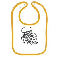 Infant Contrast Trim Terry Bib Thumbnail