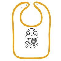 Infant Contrast Trim Terry Bib Thumbnail