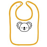 Infant Contrast Trim Terry Bib Thumbnail